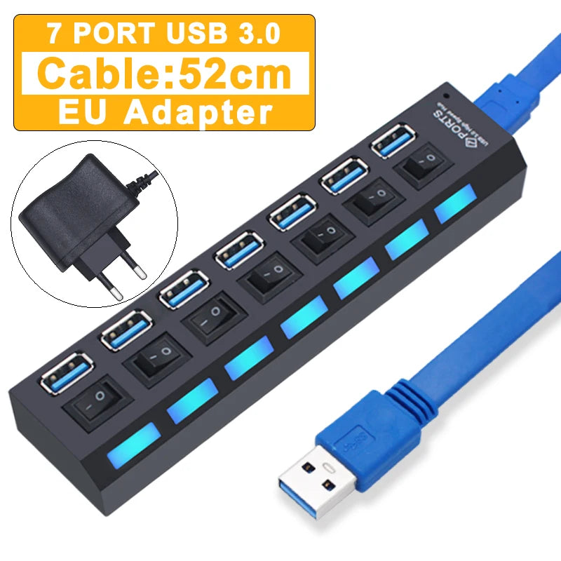 USB 3.0 Type-C Docking Station – Multiport Hub with SD/TF Card Reader & Audio for MacBook Pro