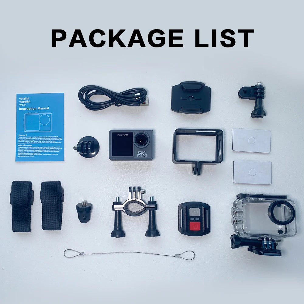 5K 4K Action Camera with WiFi & Stabilizer