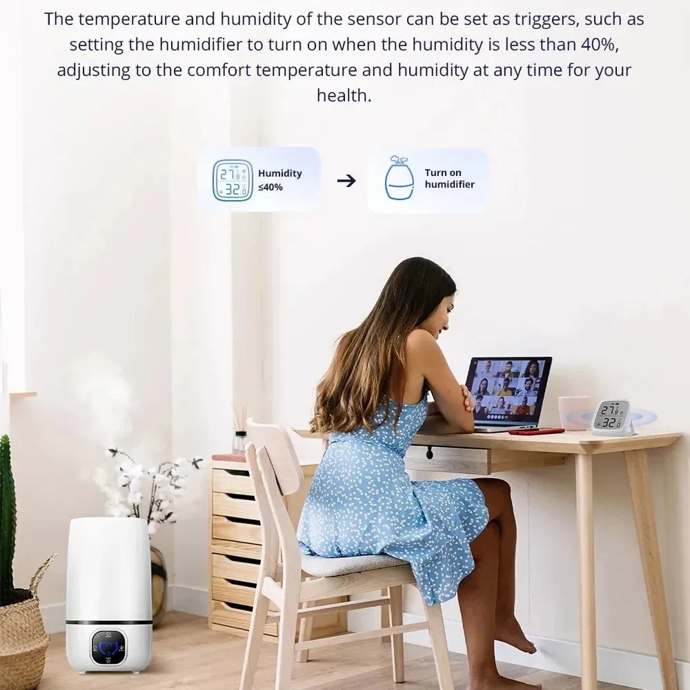 SONOFF SNZB-02D Zigbee Temperature & Humidity Sensor – LCD Display, Works with Alexa & Google Home