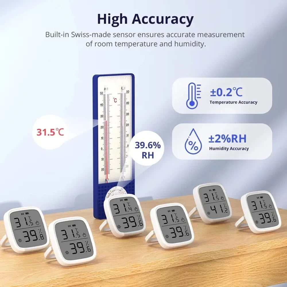 SONOFF SNZB-02D Zigbee Temperature & Humidity Sensor – LCD Display, Works with Alexa & Google Home