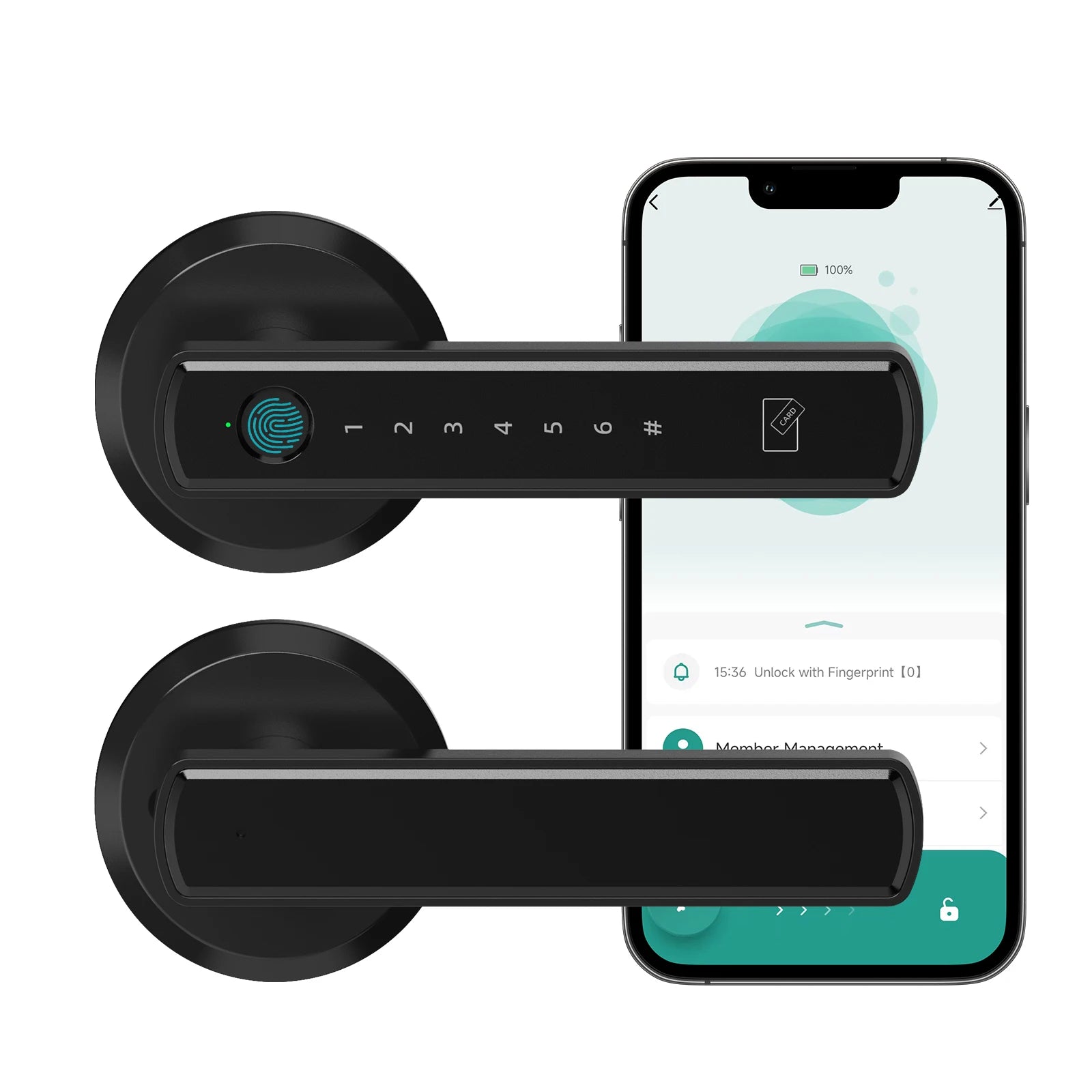 Viladepot Smart Fingerprint Door Lock with Keypad & App Control