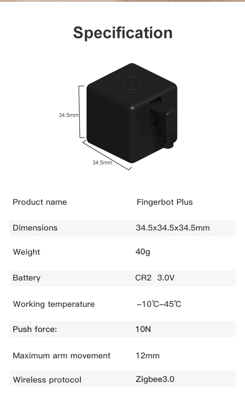 Tuya ZigBee Smart Fingerbot Switch Pusher
