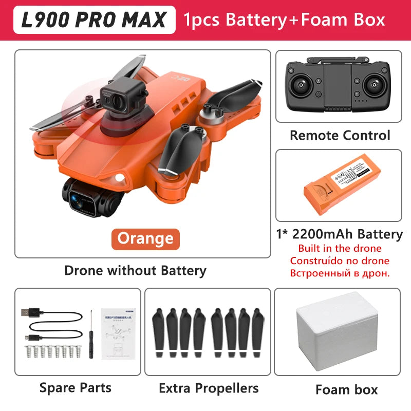 LYZRC L900 Pro GPS Drone – 4K Dual Camera 5G WiFi Foldable FPV Quadcopter