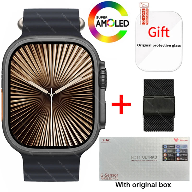HK11 Ultra 3 Smartwatch 2025 49mm AMOLED NFC