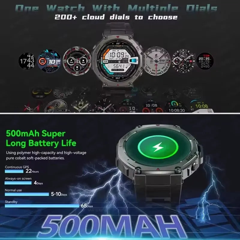 T-Rex 3 Ultra GPS Smartwatch 5ATM Waterproof
