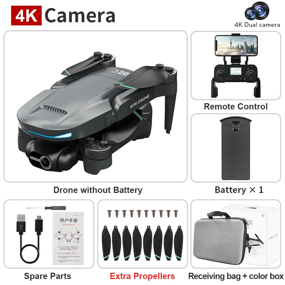 L200 Pro Max 4K GPS Drone with 2-Axis Gimbal
