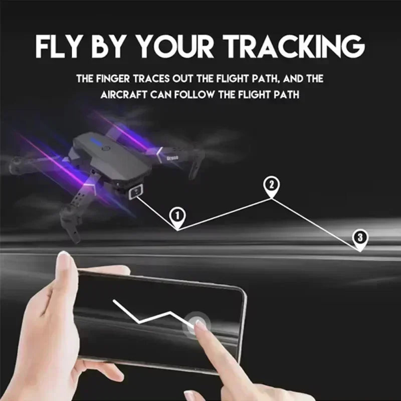 E88 Pro 4K Drone – Foldable RC Quadcopter with Dual HD Cameras & WiFi FPV