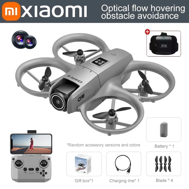 Xiaomi D16 Mini Drone – Dual 8K HD Camera, Obstacle Avoidance, 20000M Range UAV