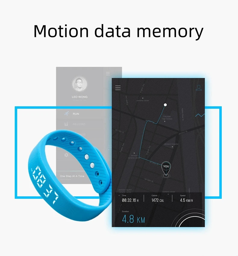 LED Digital Smart Bracelet with Pedometer & Alarm