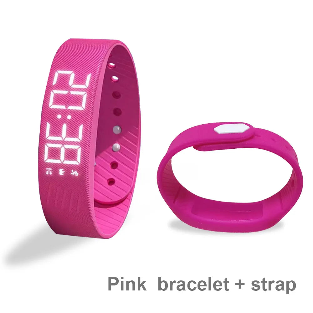 LED Digital Smart Bracelet with Pedometer & Alarm