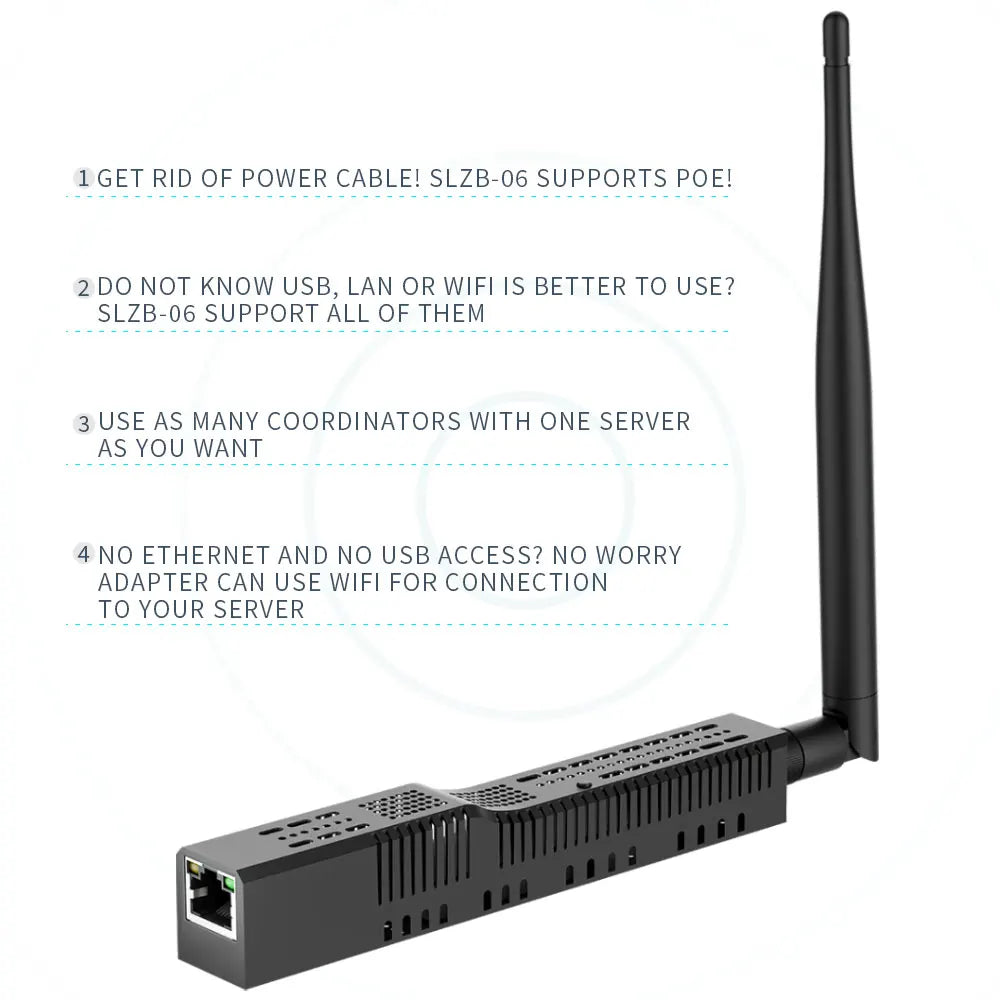 SMLIGHT SLZB-06/M/P7/P10 Zigbee 3.0 Gateway – Ethernet, WiFi, USB & PoE Coordinator for Home Assistant