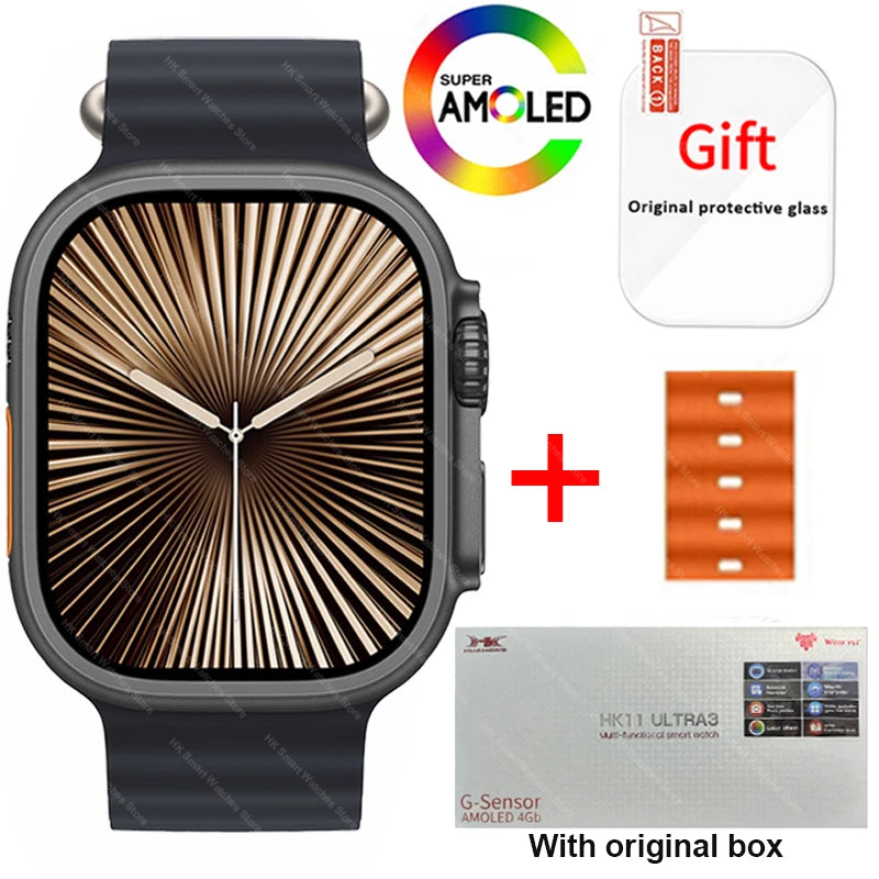 HK11 Ultra 3 Smartwatch 2025 49mm AMOLED NFC