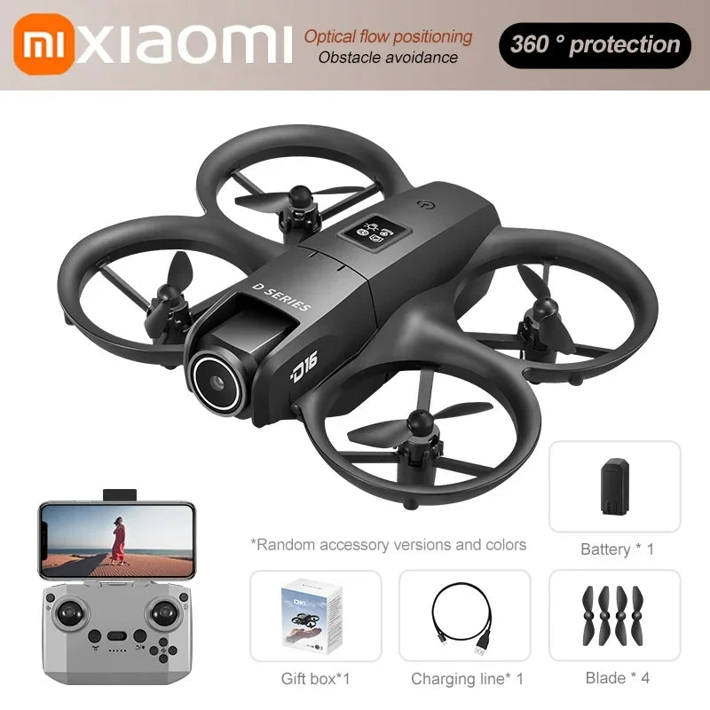 Xiaomi D16 Mini Drone – Dual 8K HD Camera, Obstacle Avoidance, 20000M Range UAV