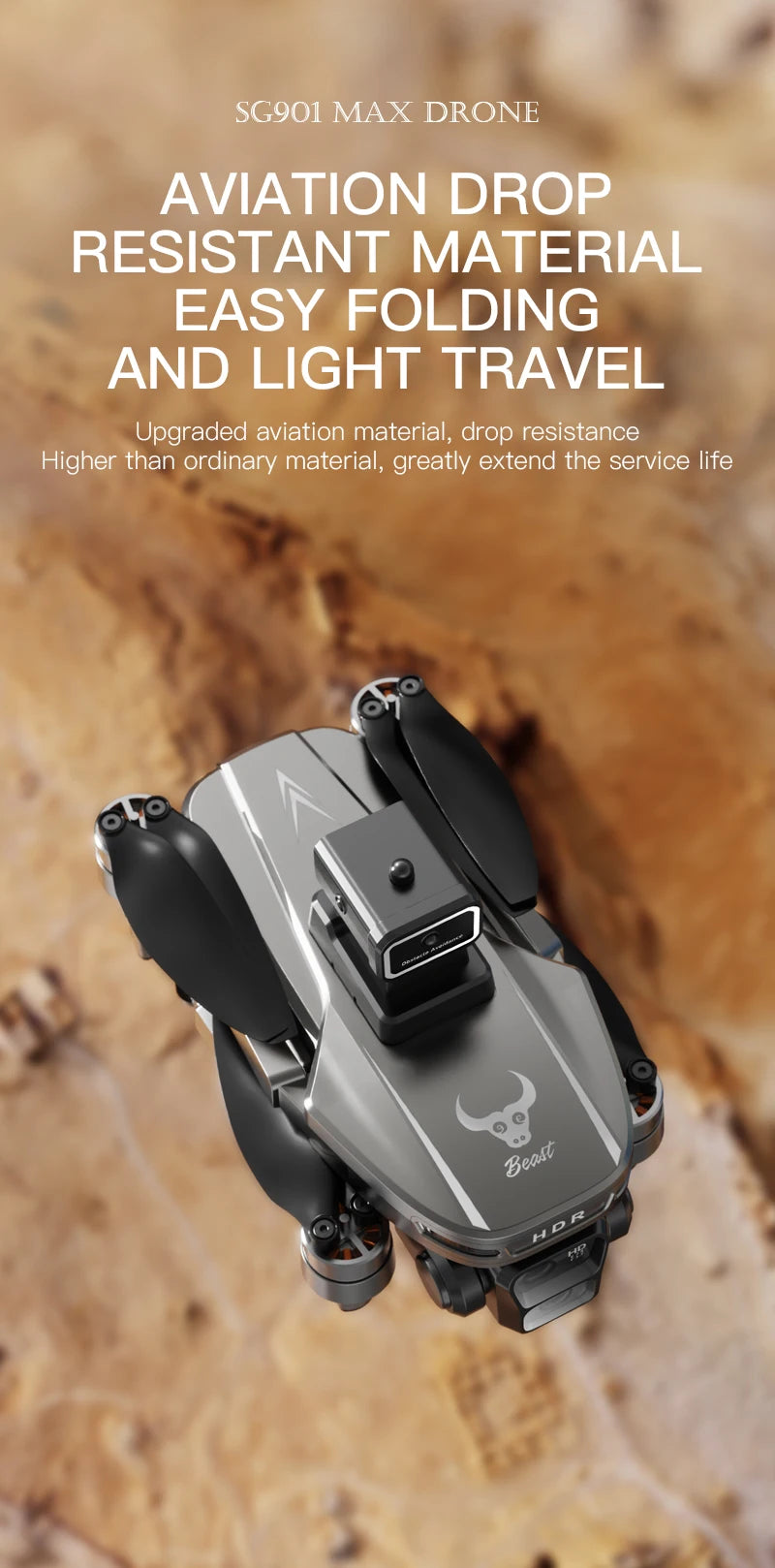 SG901 Max 8K GPS Drone with Screen Remote & Obstacle Avoidance