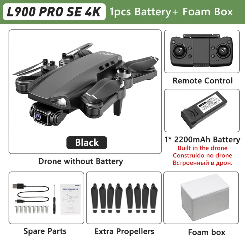 LYZRC L900 Pro GPS Drone – 4K Dual Camera 5G WiFi Foldable FPV Quadcopter