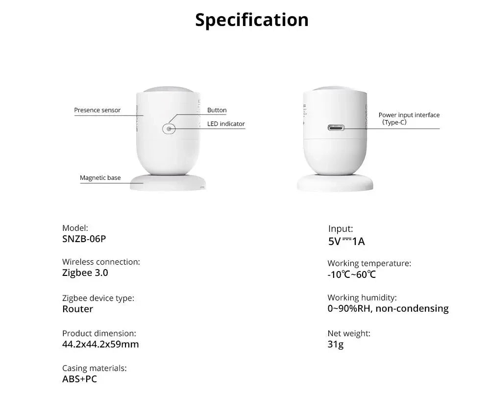 SONOFF Zigbee ZBBridge Pro – Smart Zigbee Hub for SNZB & ZBMINI Series, Alexa & Google Home
