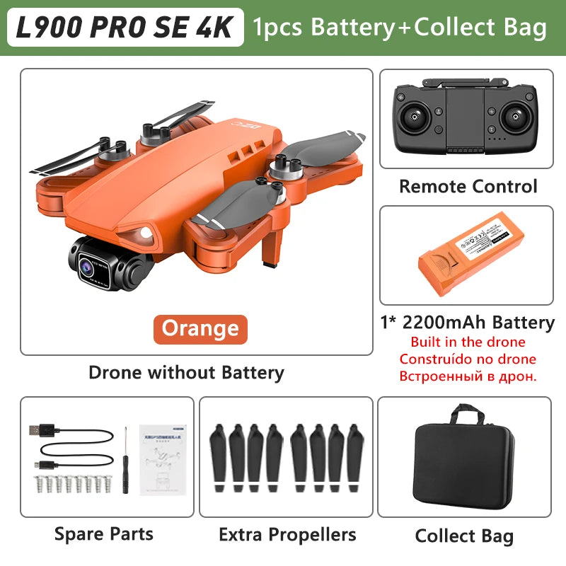 LYZRC L900 Pro GPS Drone – 4K Dual Camera 5G WiFi Foldable FPV Quadcopter