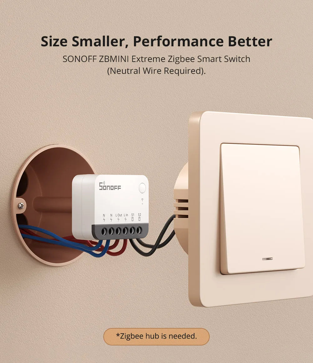 SONOFF ZBMINIR2 Zigbee Smart Switch with Remote Control