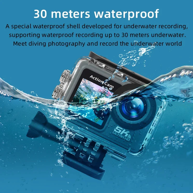 5K 4K Action Camera with WiFi & Stabilizer
