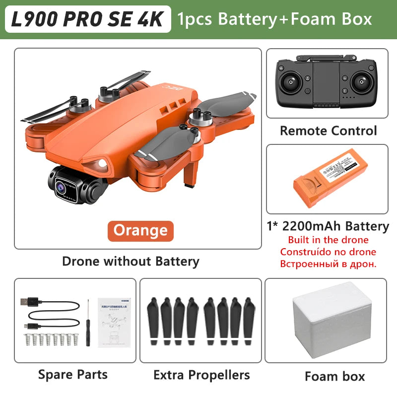 LYZRC L900 Pro GPS Drone – 4K Dual Camera 5G WiFi Foldable FPV Quadcopter
