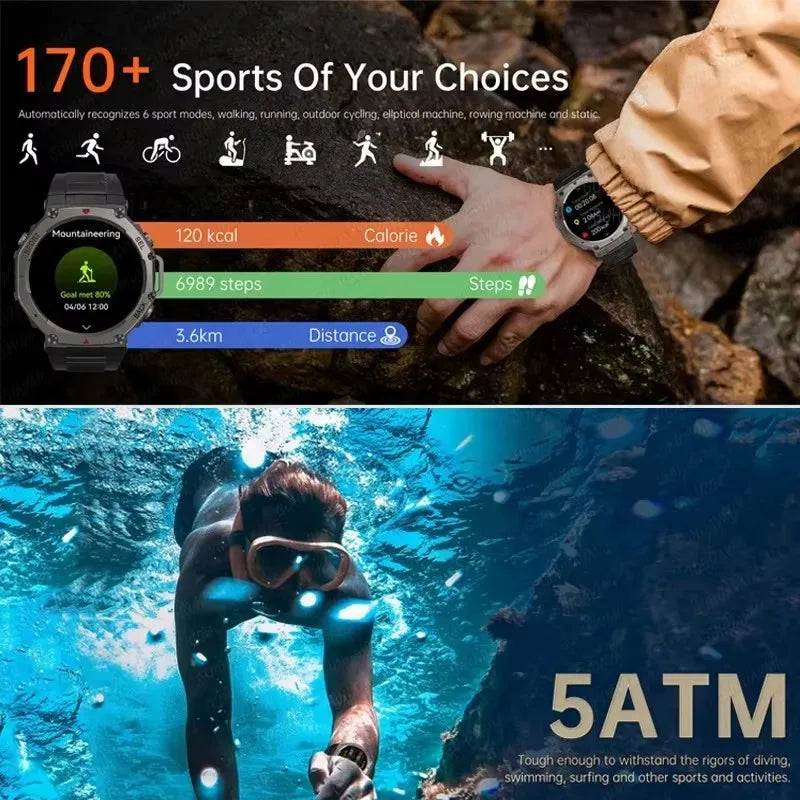 T-Rex 3 Ultra GPS Smartwatch 5ATM Waterproof