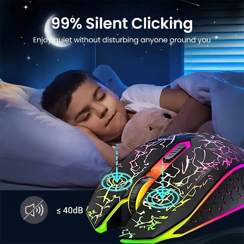 Bluetooth 5.2 RGB Dual-Mode Wireless Mouse