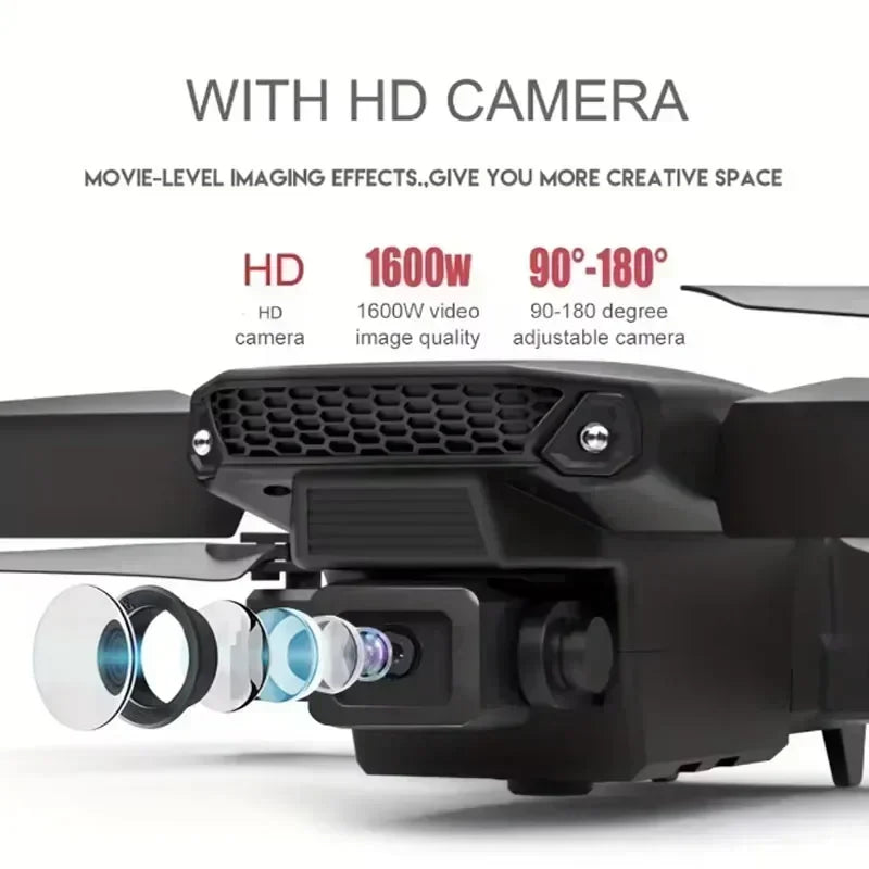 E88 Pro 4K Drone – Foldable RC Quadcopter with Dual HD Cameras & WiFi FPV