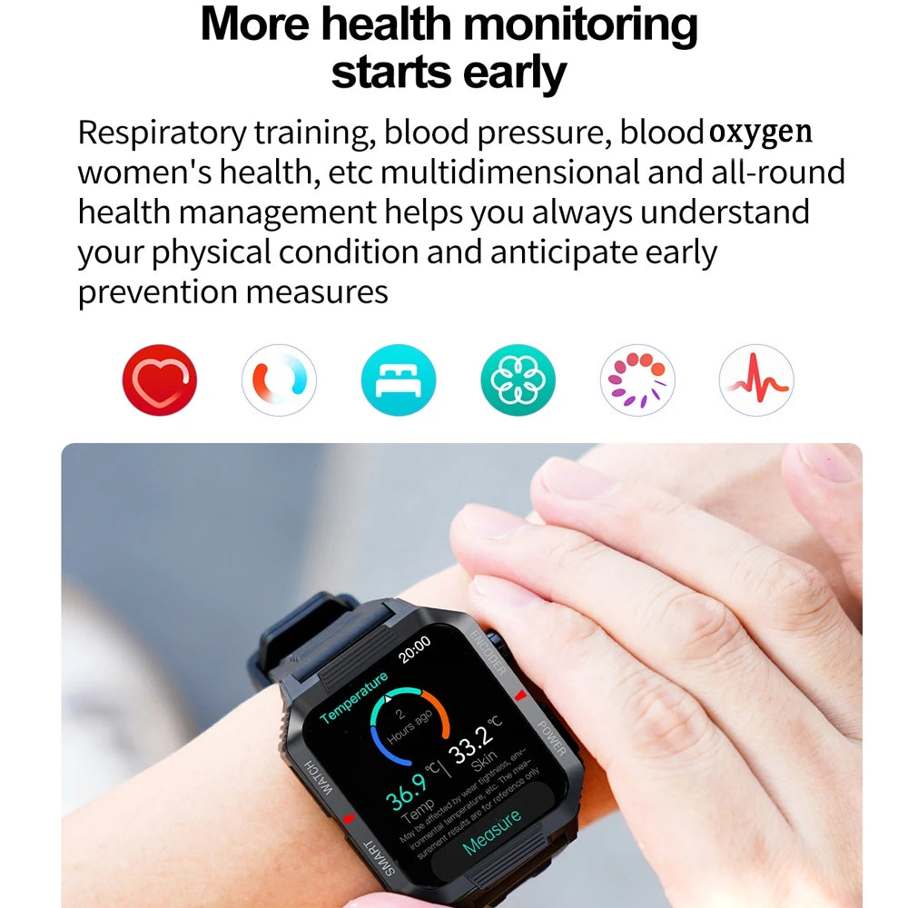 Men’s NFC GPS Smartwatch – 1.99" HD Screen, Bluetooth Calling, 120+ Sports Modes