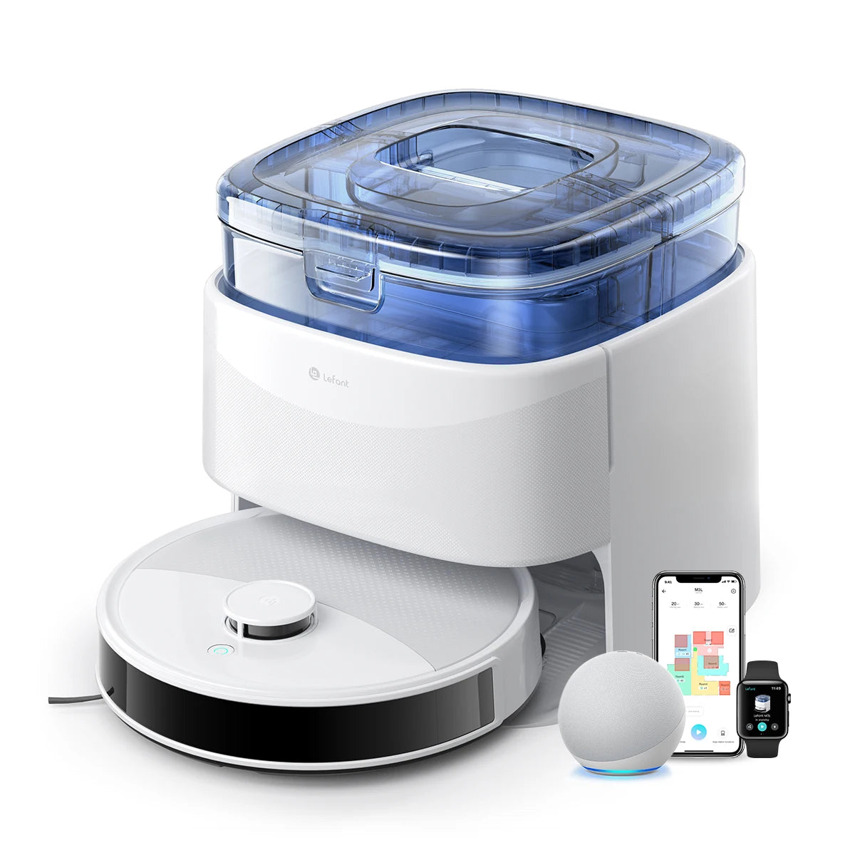 Lefant M3 Robot Vacuum Cleaner with Mapping & Auto Cleaning Station