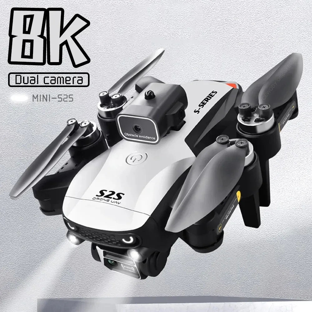 S2S Mini Drone – 4K/8K HD Camera, Obstacle Avoidance, Foldable RC Quadcopter
