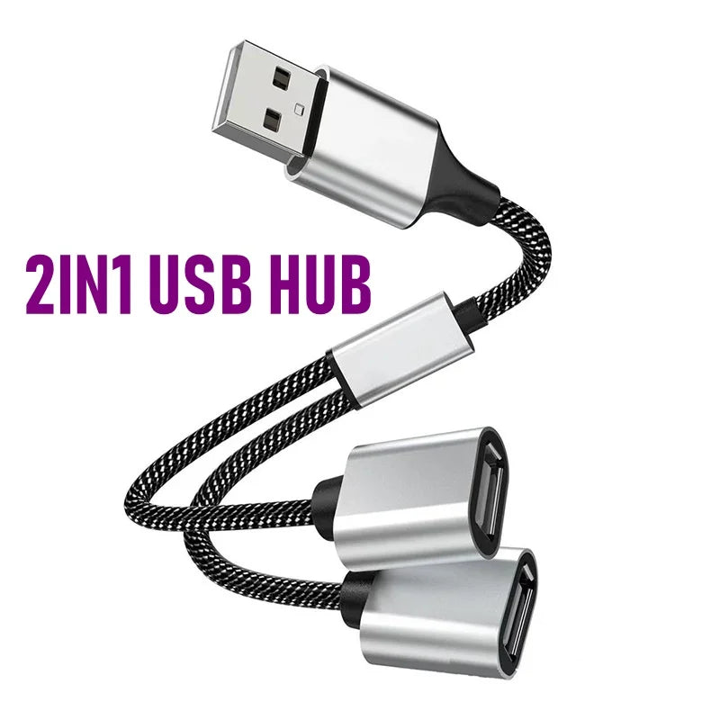 3-Port USB-C Hub Splitter OTG Adapter