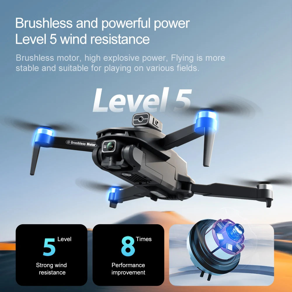 V168 Max 8K GPS Drone – 5G WiFi Dual Camera, 5KM Range, Foldable Brushless Quadcopter