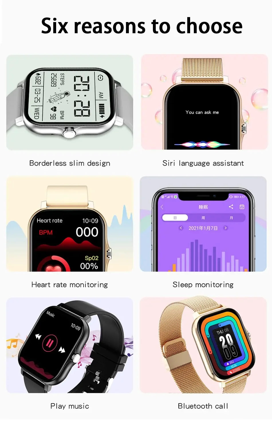 2024 Bluetooth Smartwatch with Call & Fitness Tracker