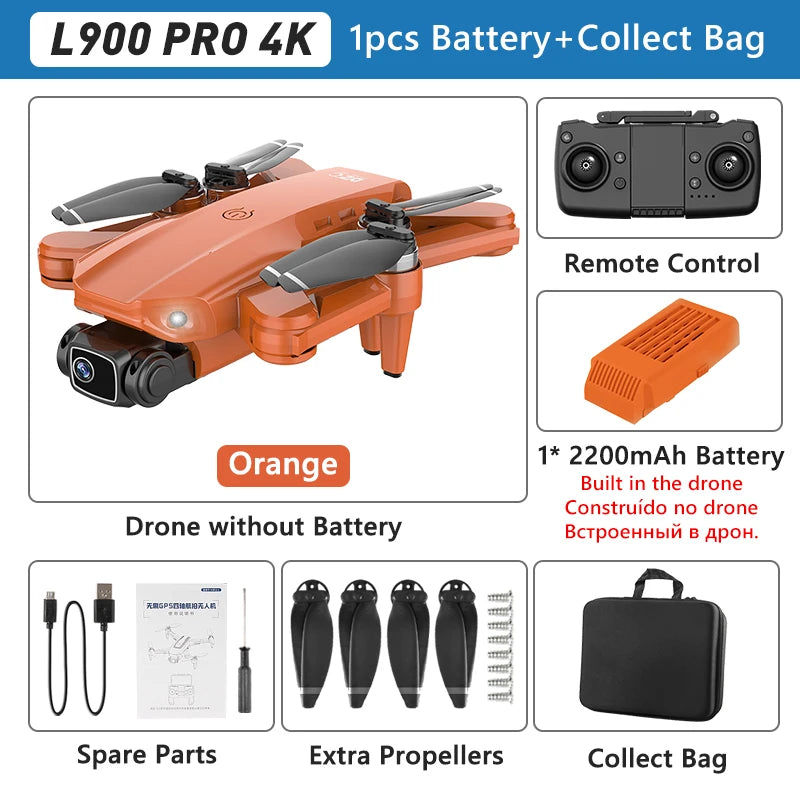 LYZRC L900 Pro GPS Drone – 4K Dual Camera 5G WiFi Foldable FPV Quadcopter