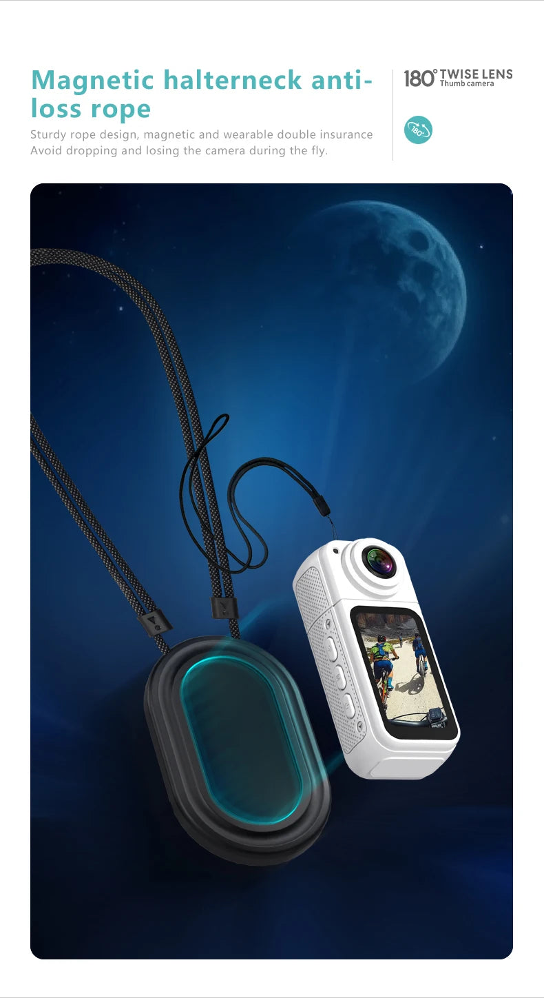 AMORUS Mini 2.7K Thumb Action Camera
