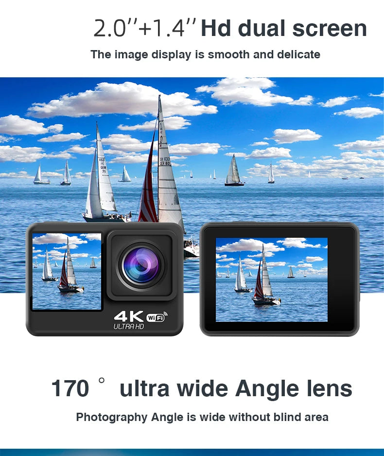4K Ultra HD Action Camera Waterproof Sport Cam