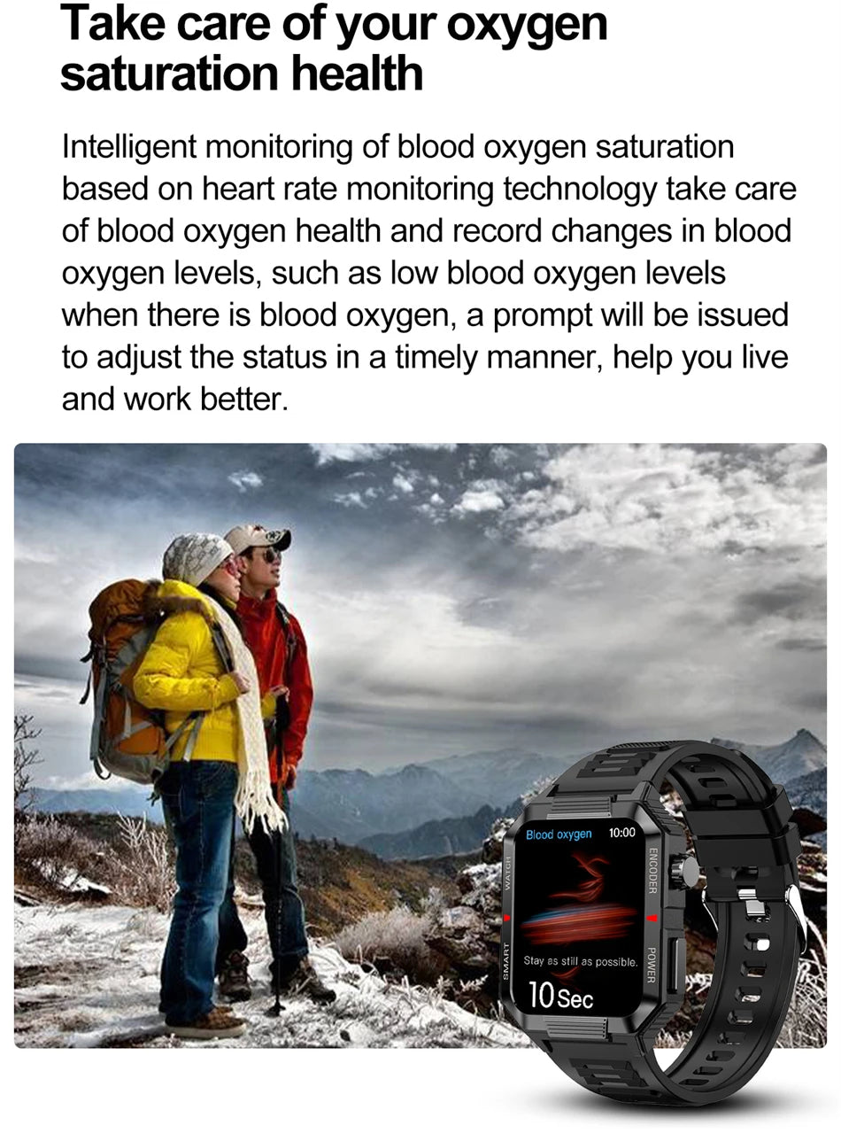 Men’s NFC GPS Smartwatch – 1.99" HD Screen, Bluetooth Calling, 120+ Sports Modes