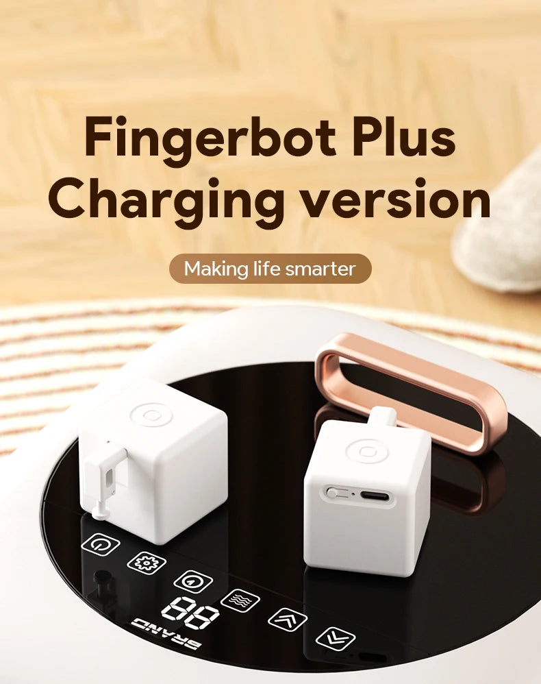 Tuya ZigBee Fingerbot Plus – Type-C Rechargeable Smart Button Pusher for Alexa & Google Home