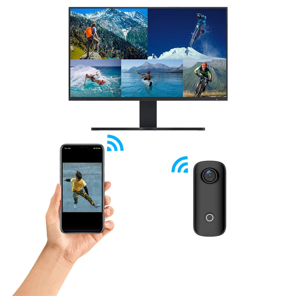 SJCAM C100 Plus 4K Action Camera Waterproof WiFi Sport Cam