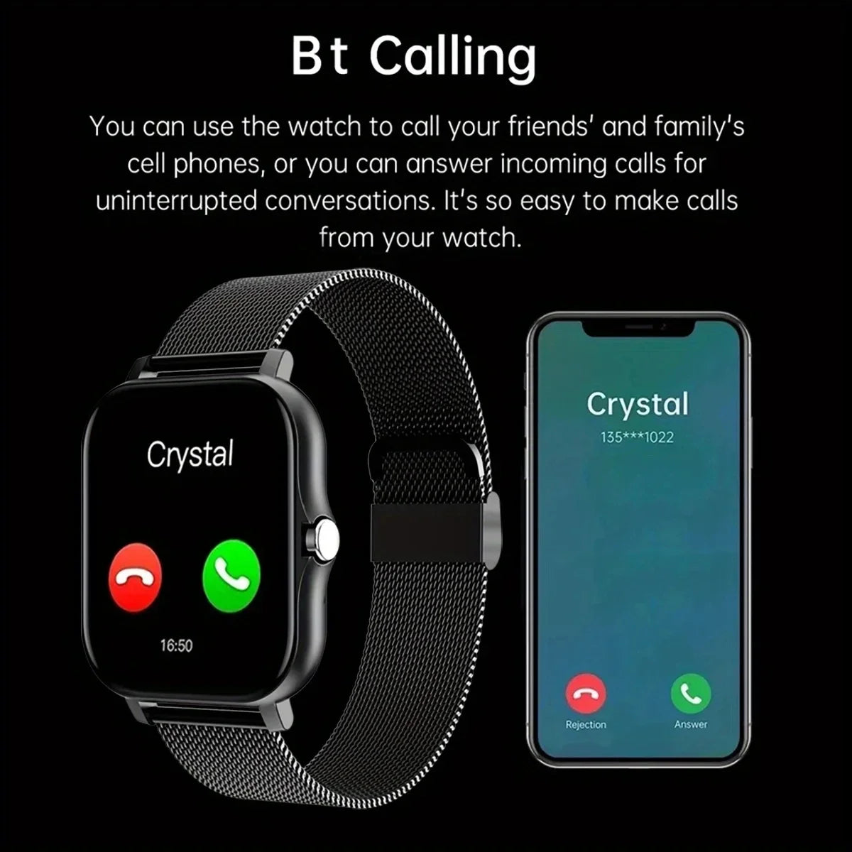 2024 Bluetooth Smartwatch with Call & Fitness Tracker