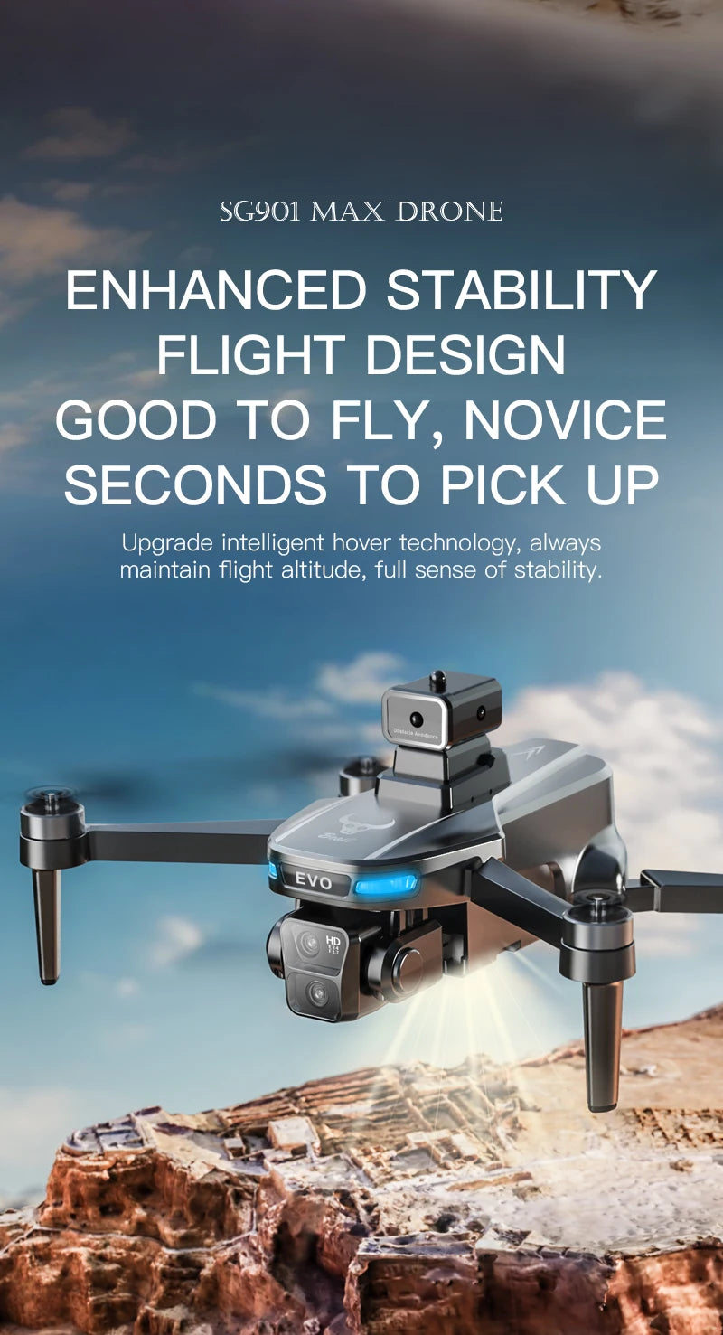 SG109 Pro Max 4K GPS Mini Drone with Screen Remote