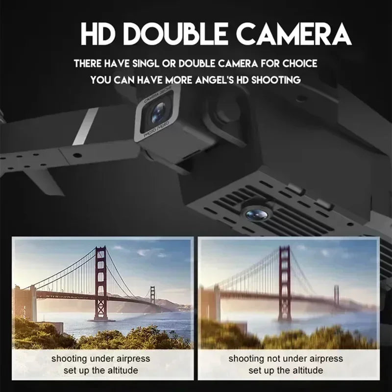 E88 Pro 4K Drone – Foldable RC Quadcopter with Dual HD Cameras & WiFi FPV