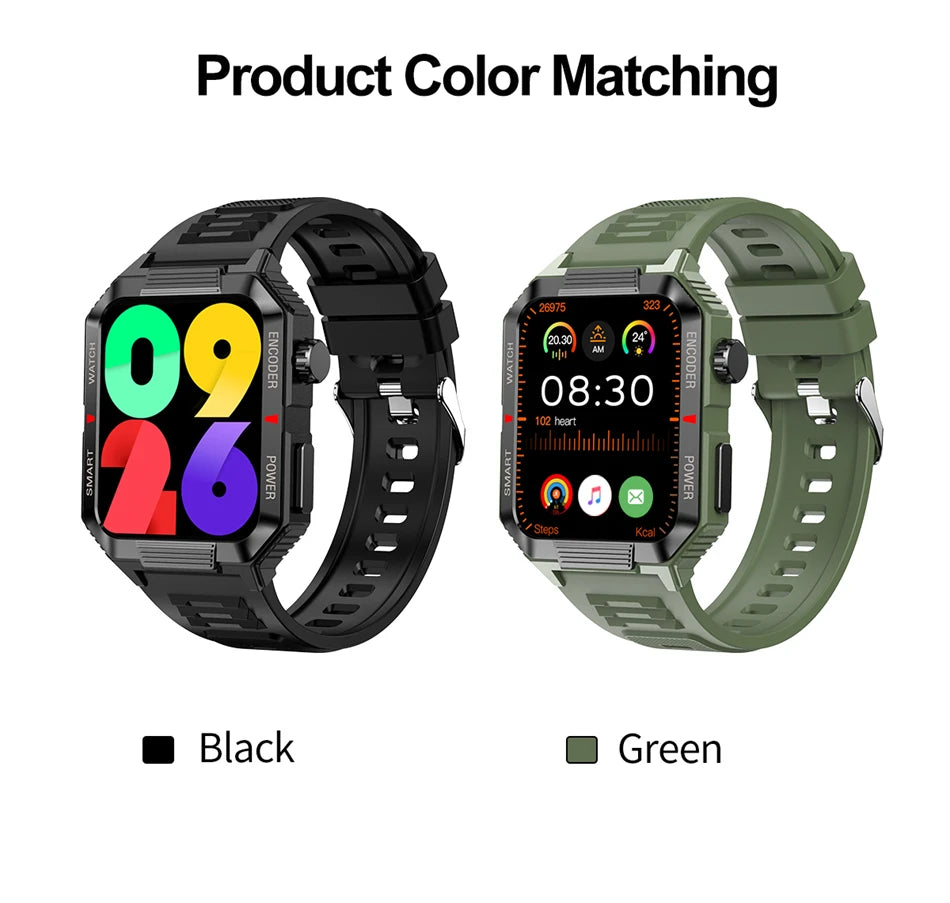 Men’s NFC GPS Smartwatch – 1.99" HD Screen, Bluetooth Calling, 120+ Sports Modes