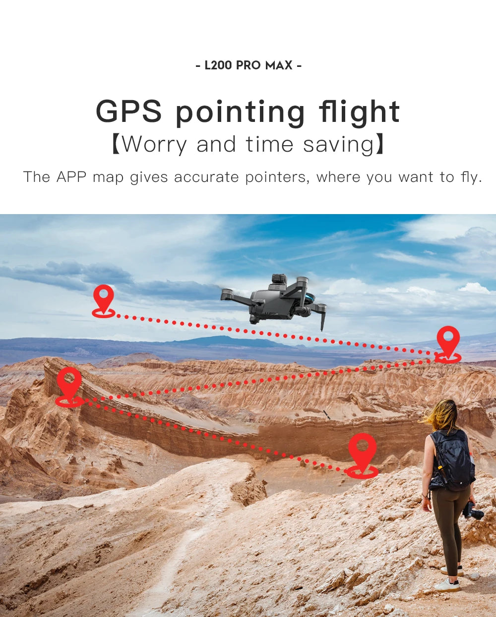 L200 Pro Max 4K GPS Drone with 2-Axis Gimbal