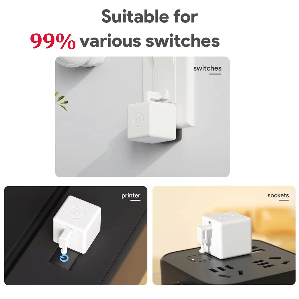 Tuya ZigBee Fingerbot Plus – Type-C Rechargeable Smart Button Pusher for Alexa & Google Home
