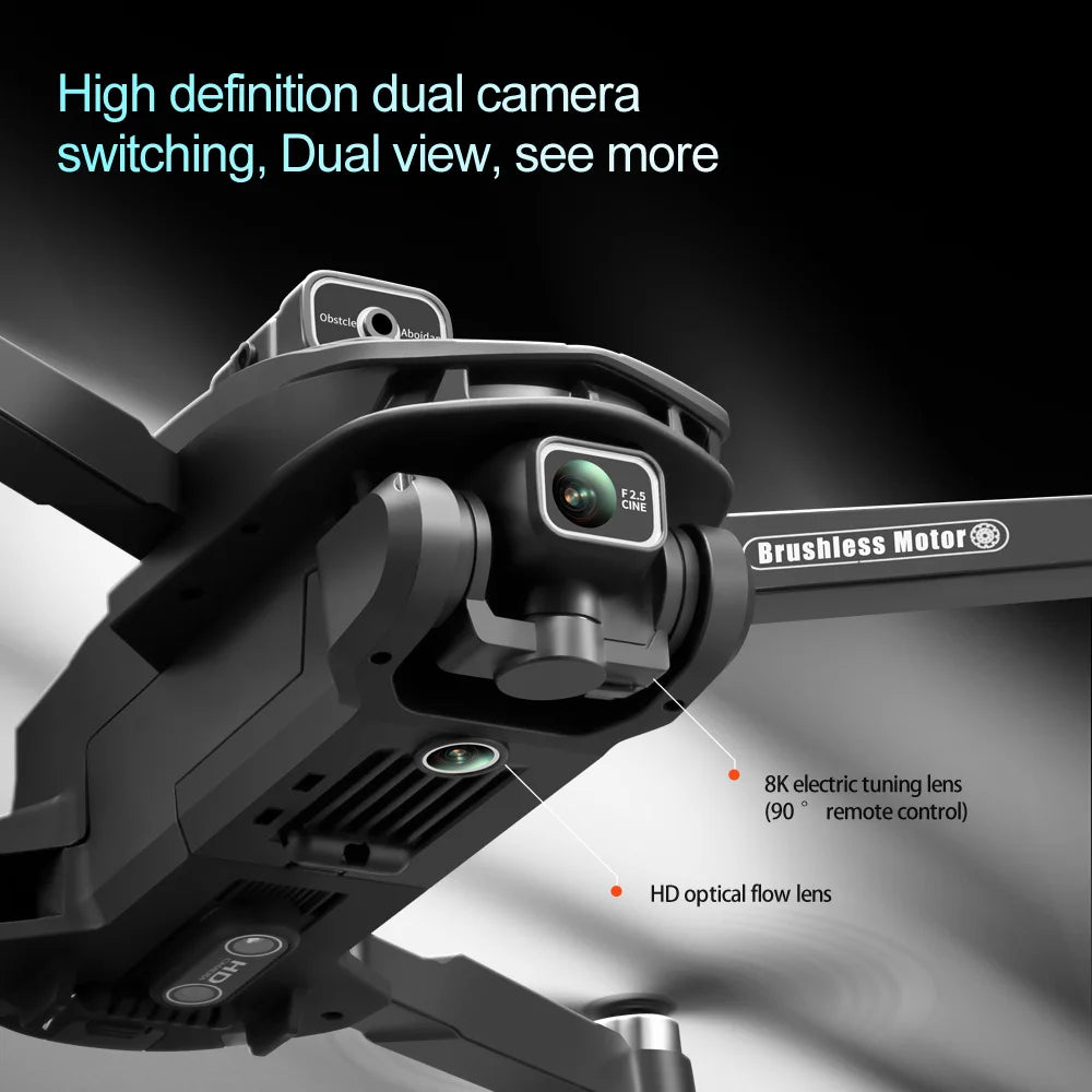 V168 Max 8K GPS Drone – 5G WiFi Dual Camera, 5KM Range, Foldable Brushless Quadcopter