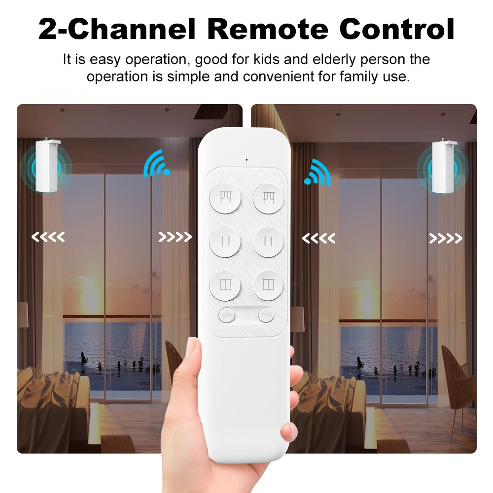 Tuya ZigBee/WiFi Smart Curtain Motor 155MM