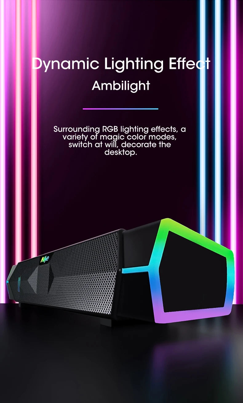 4D Bluetooth Soundbar Speaker with Subwoofer