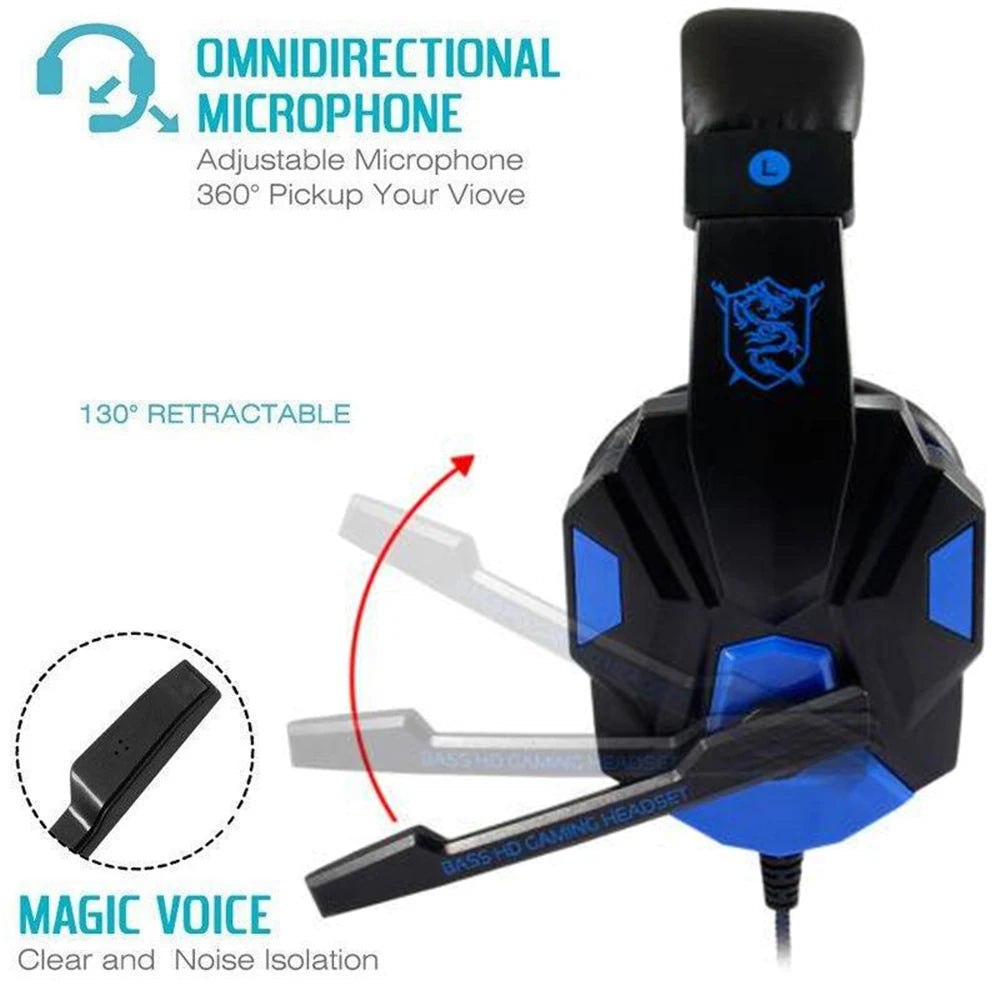 3.5mm Wired Gaming Headset with Mic