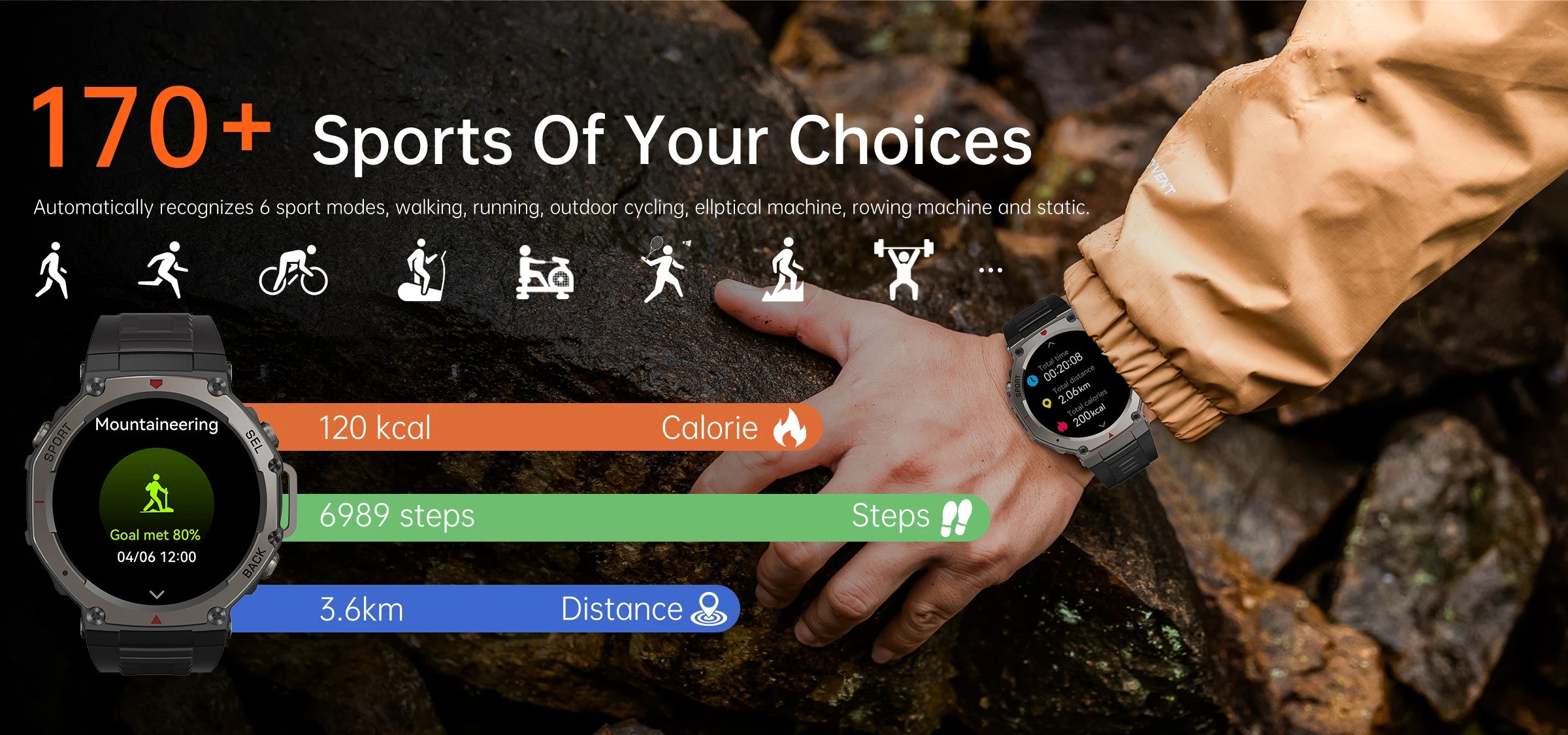 T-Rex 3 Ultra GPS Smartwatch 5ATM Waterproof